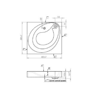 Раковина над стиральной машиной Maretti VA13SM98-844, белая